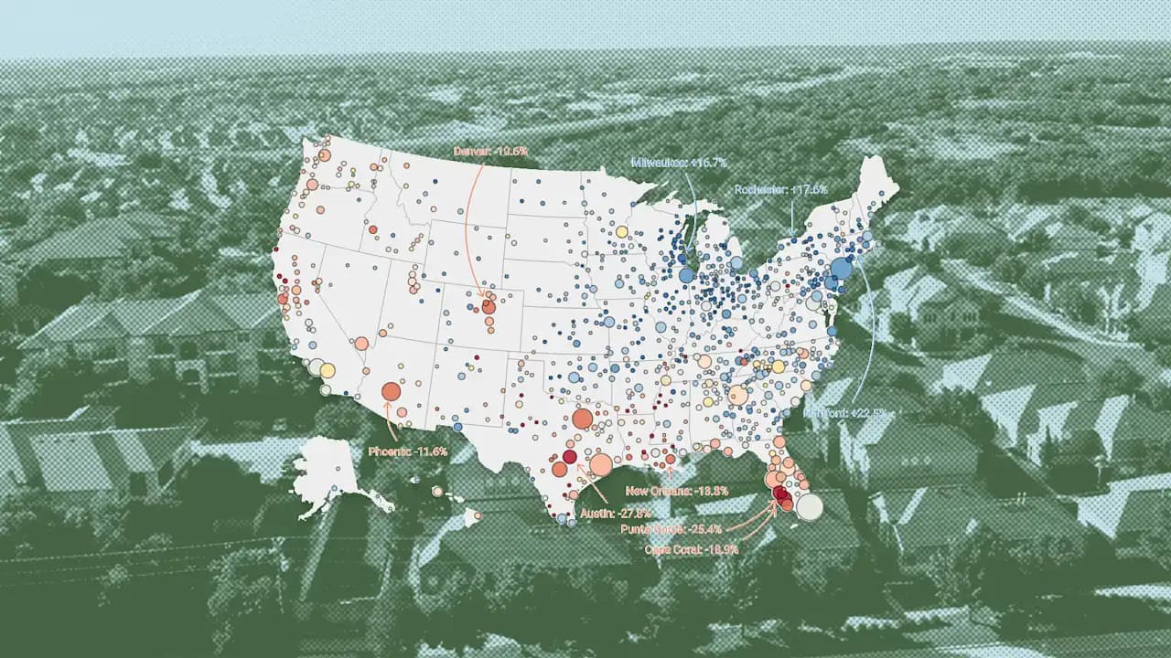 Sunbelt Housing Markets Face Sharp Corrections After Pandemic Boom