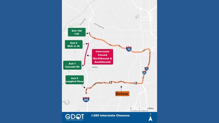 I-285 Weekend Closures Impact Regional Supply Chain