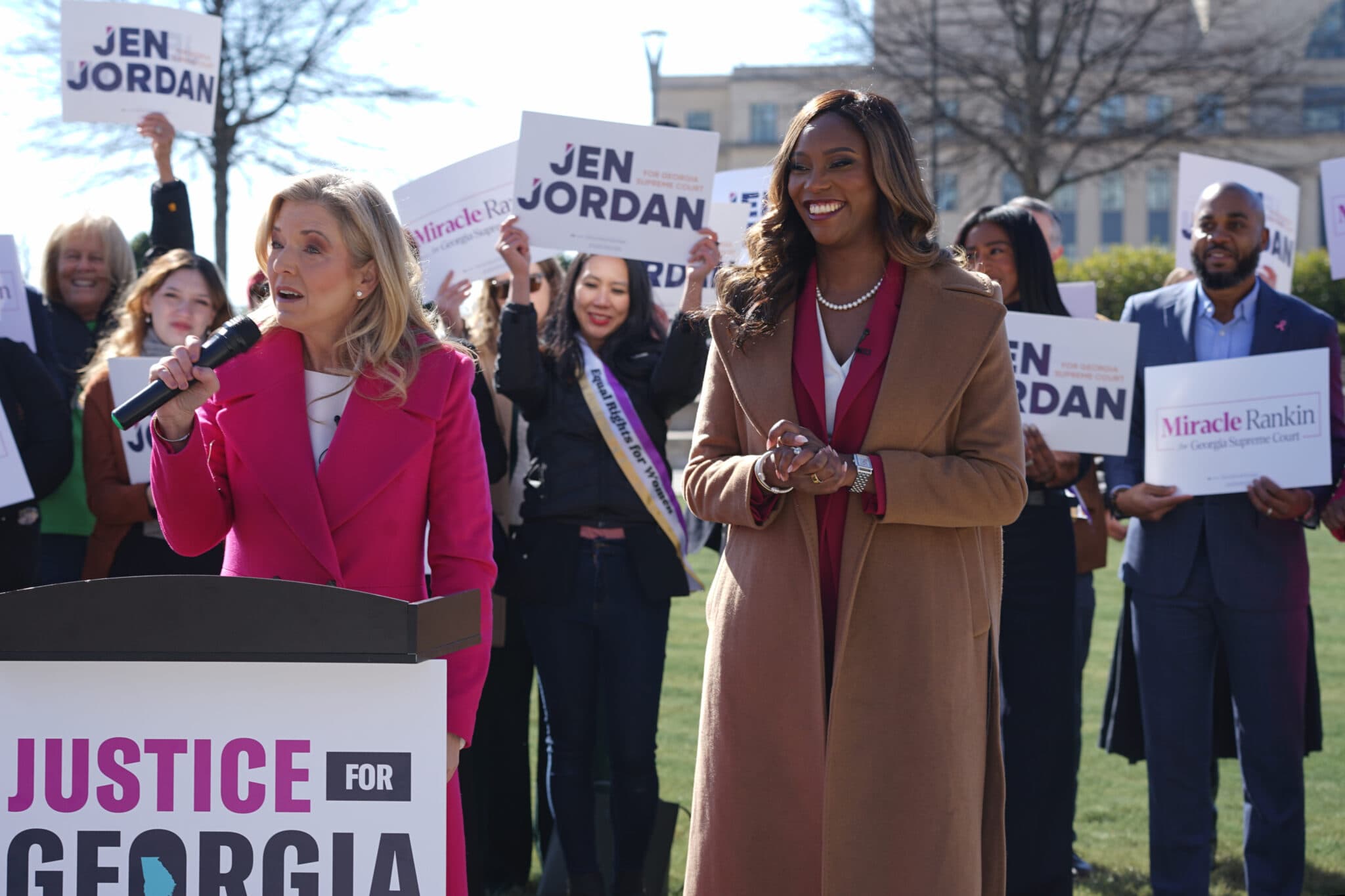 Georgia Supreme Court Race Escalates to Federal Level Over Campaign Speech