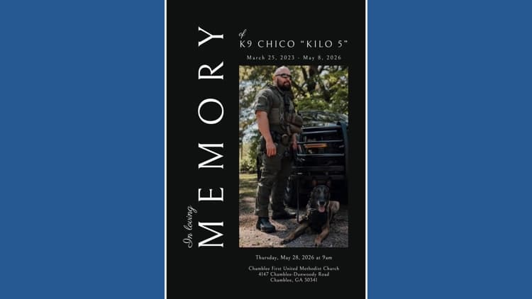 Law Enforcement Honors K9 Chico's Service and Sacrifice
